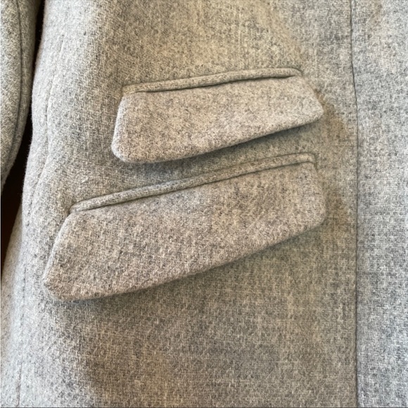 Grey (Heather Dusk) J Crew Cocoon Coat in Italian Stadium-Cloth Wool - Picture 3 of 7